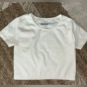 Art Class White Ribbed Top